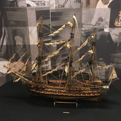 Maquette du voilier historique – Le Superbe  – sous Louis XVI