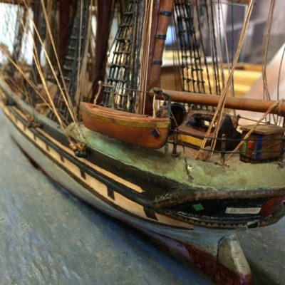 Maquette 4 mâts barque – 19ème – le Havre Bordeaux
