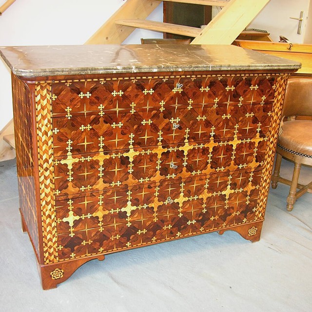 brouillon - commode Restauration après restauration | Atelier Patrice Bricout Commode Louis Philippe
