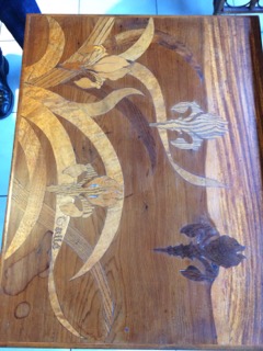 tables gigogne Art Nouveau Signé GALLÉ restaurées par atelier patrice Bricout
